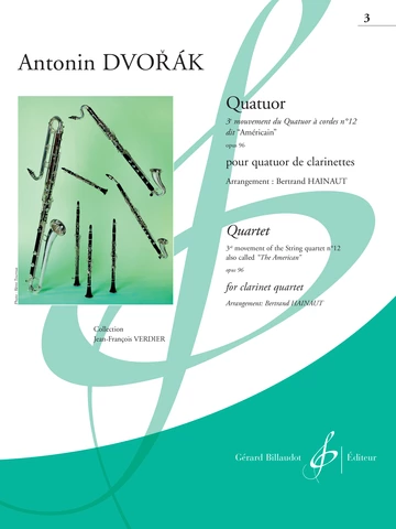 Quator. 3e mouvement du Quatuor à corde n°12, dit &amp;quot;Américain&amp;quot;, op.96 Visuel